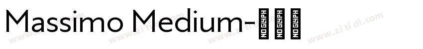 Massimo Medium字体转换